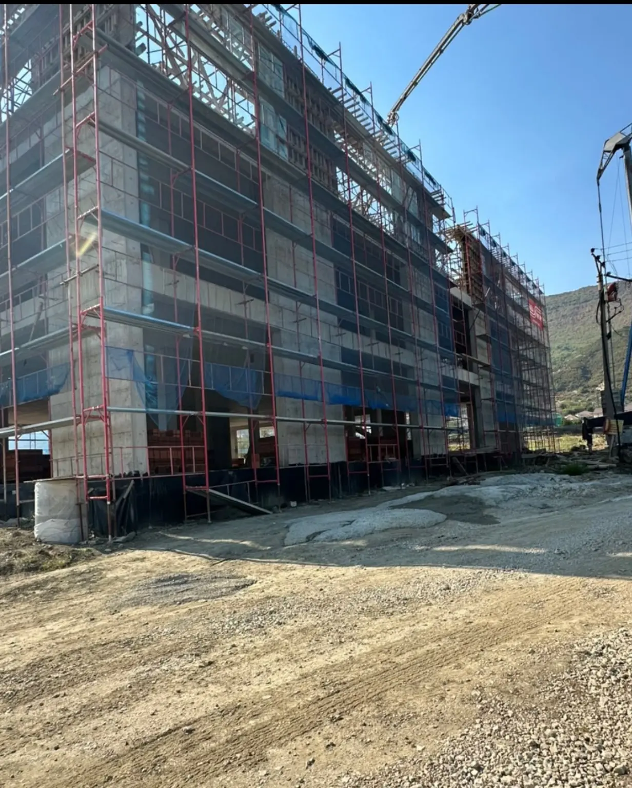 Residential or tourism development during structural construction